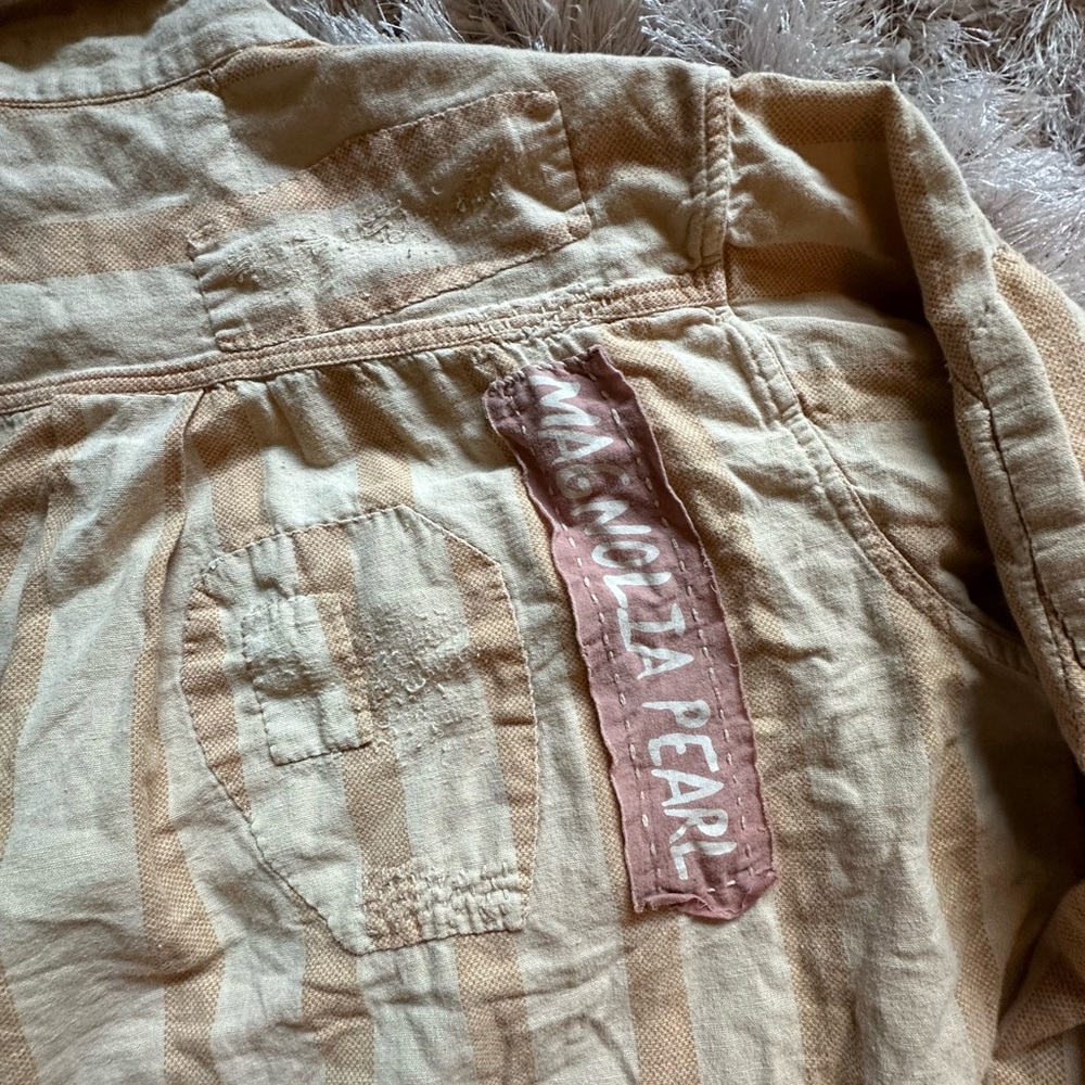 NWT Magnolia Pearl Stripe Raya Shirt - Picture 10 of 11